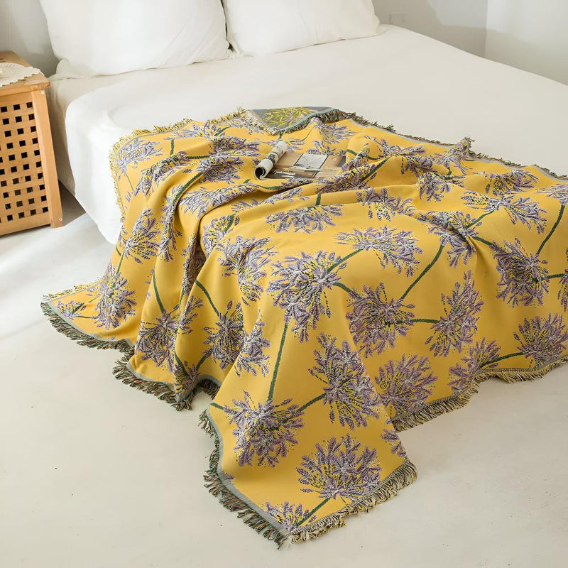 Agapanthus Tassel Blanket