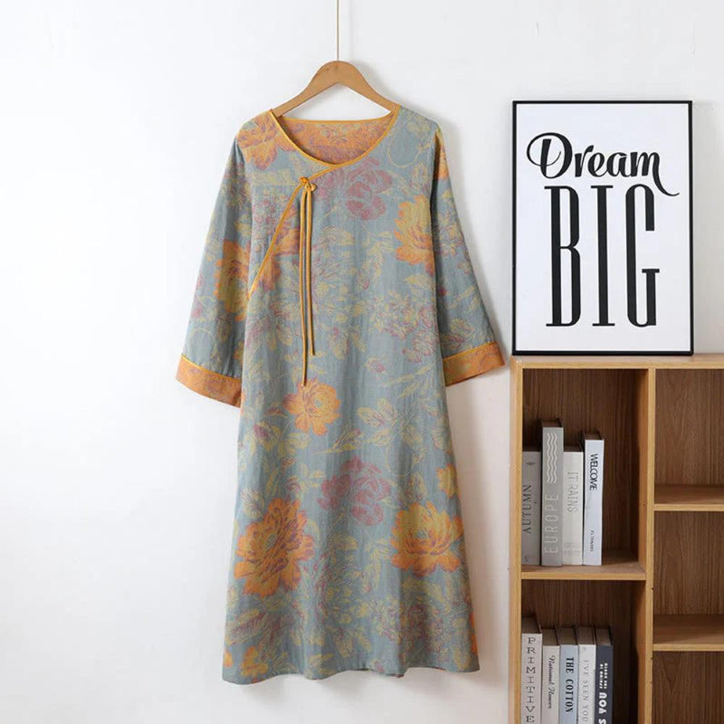 Floral Elegance Cotton Nightgown