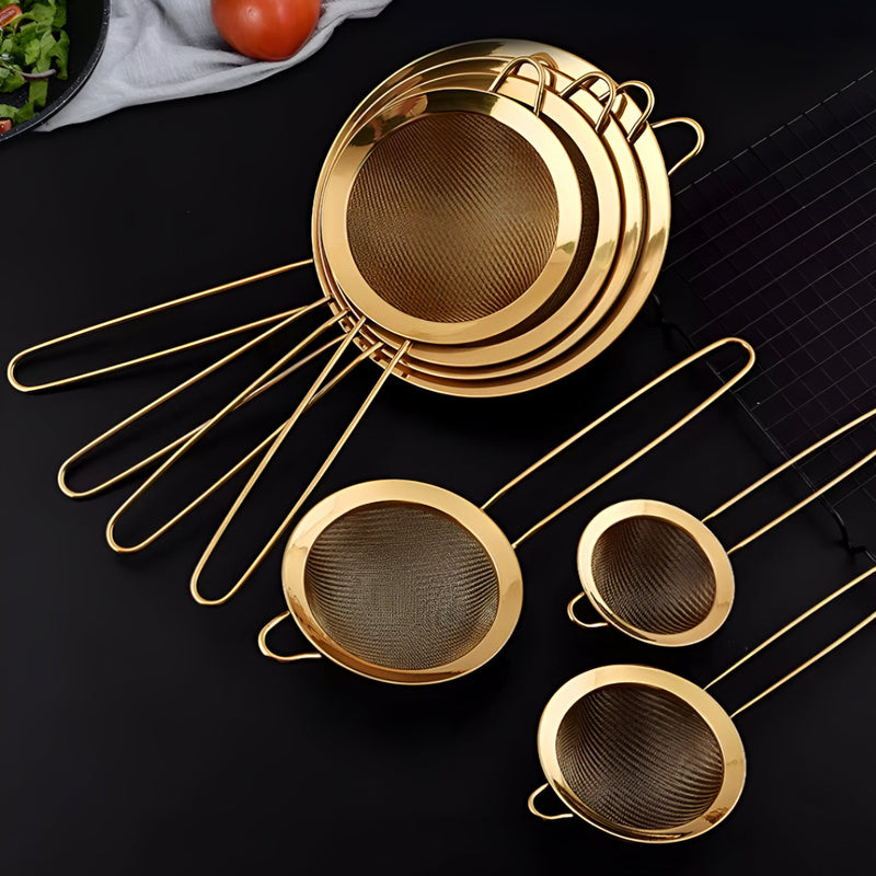 Golden Iron Fine Mesh Strainer