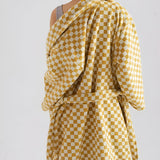 Cloud Weave Checkerboard Bathrobe