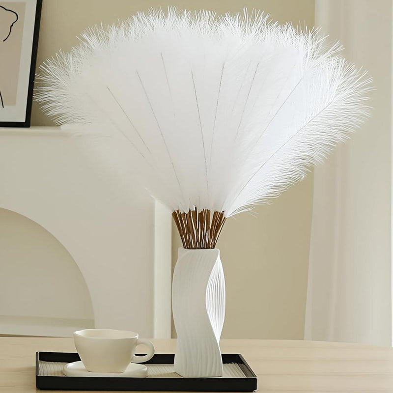 Stylish Faux Pampas Grass Stems | 3 Pcs