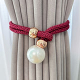 Lustrous Pearl Curtain Tie Back | 2 Pcs Set