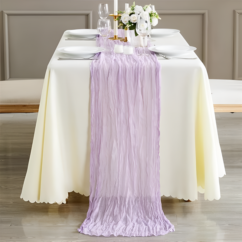 Cheesecloth Flowy Table Runner | 10 Pcs Set