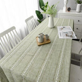 Elegant Cotton Linen Tablecloth