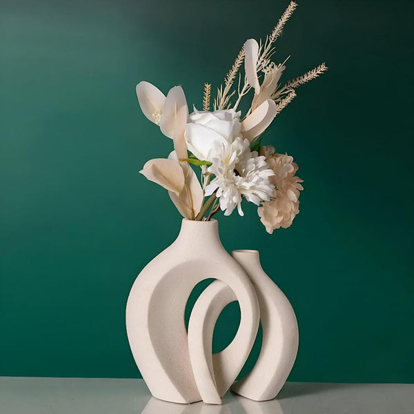 Unity Vase Duo | Modern Abstract Ceramic