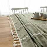 Elegant Cotton Linen Tablecloth