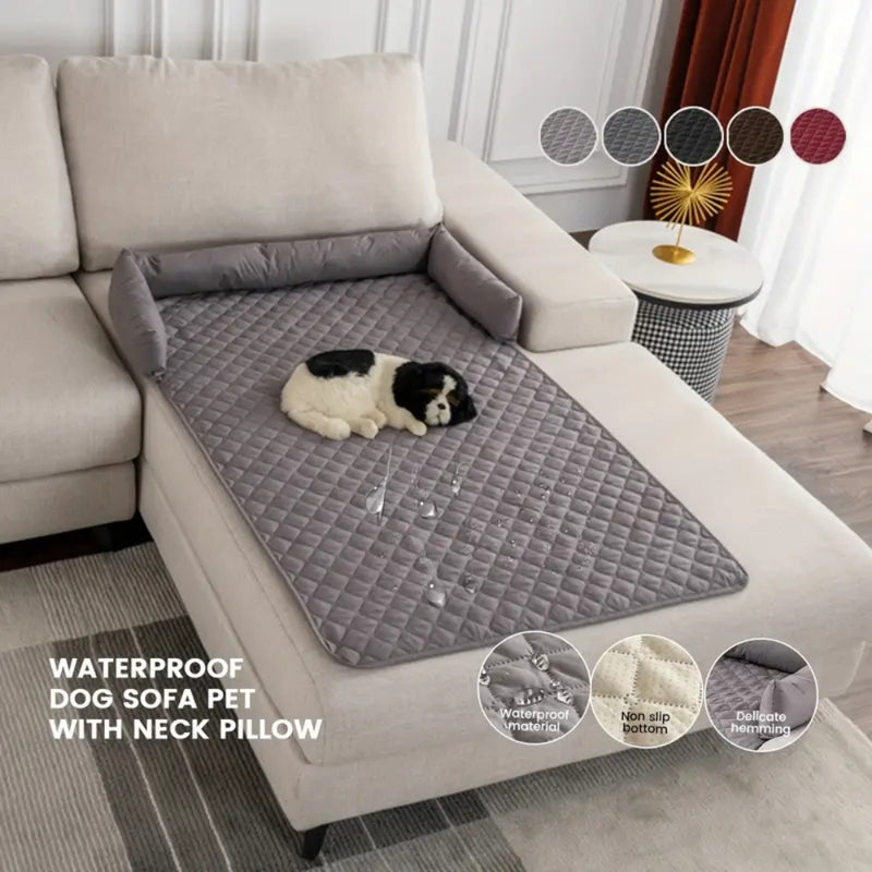 Bolstered Quilted Pet Sofa Protector