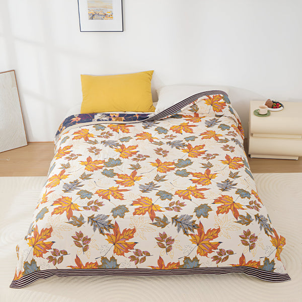 Maple Leaf Cotton Blanket