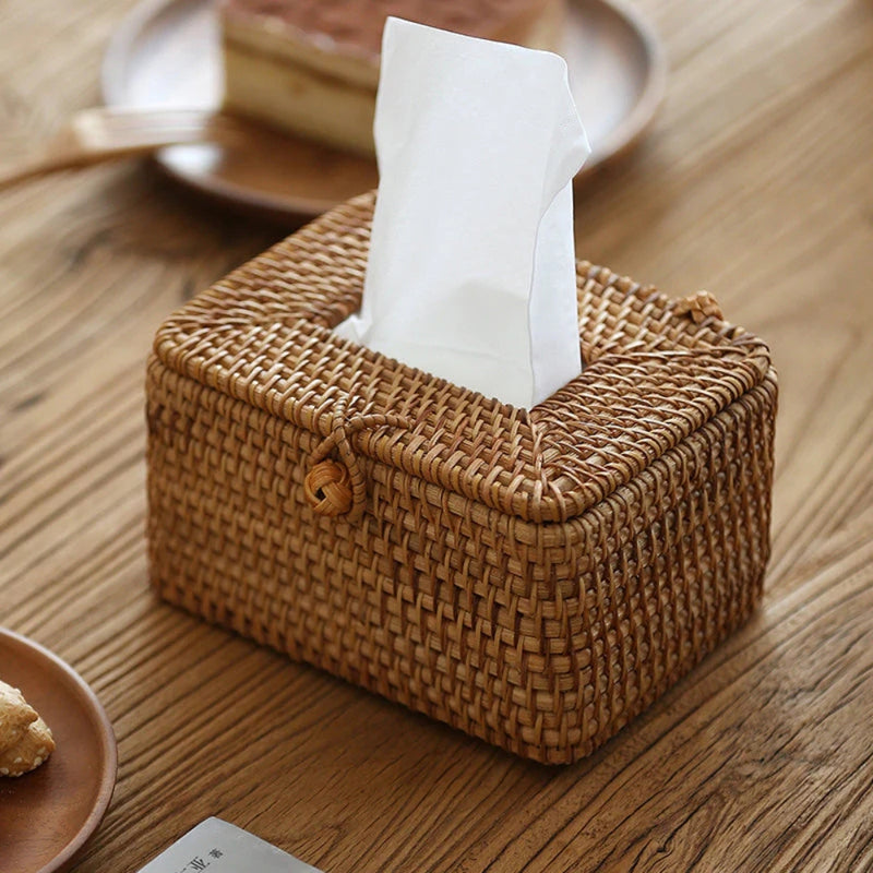 Bespoke Rattan Tissue Box