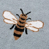 Fuzzy Bee Pattern Throw Blanket