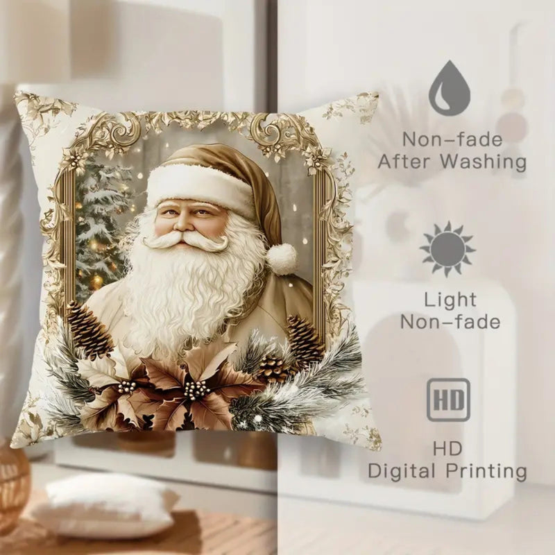 Golden Velvet Christmas Cushion Covers