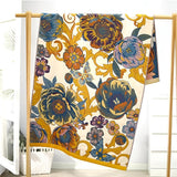 Blooming Flowers Reversible Bath Towel