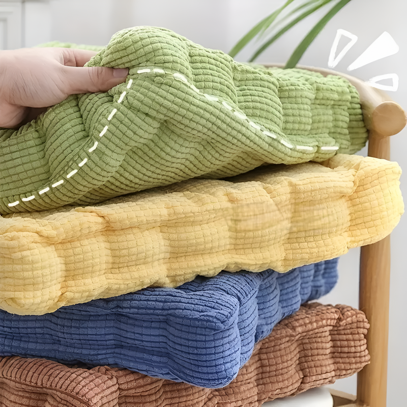 Stackable Corduroy Chair Cushions