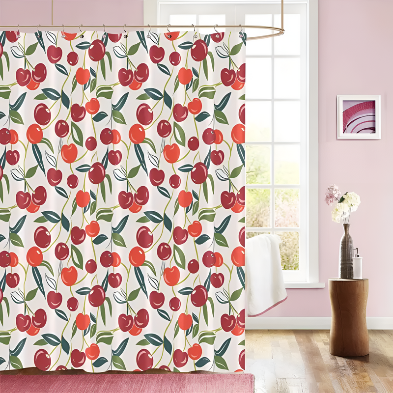 Sweet Cherry Delight Shower Curtain