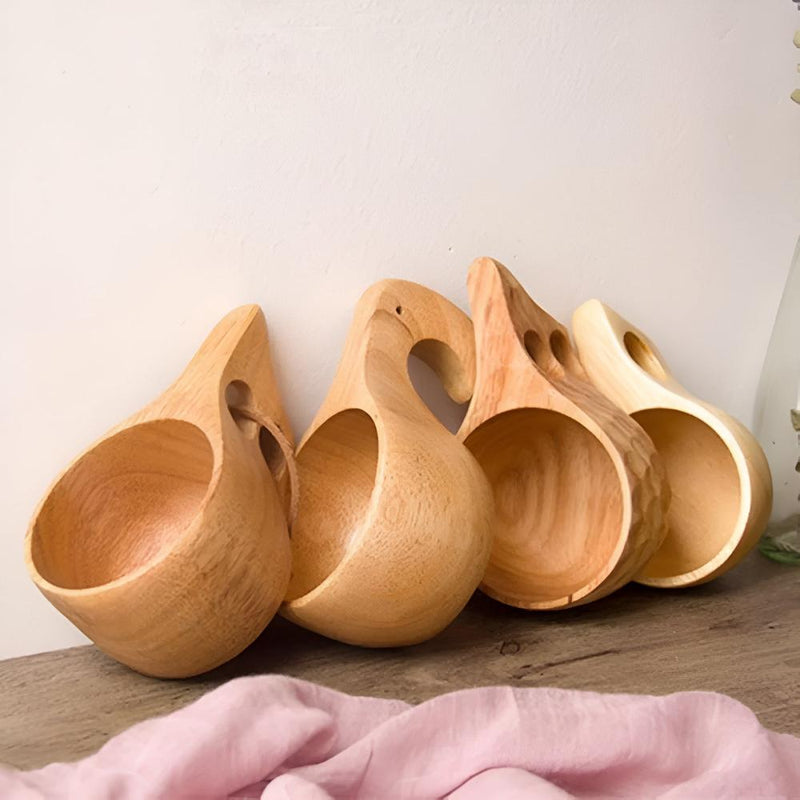 Rubberwood Artisan Mug Collection