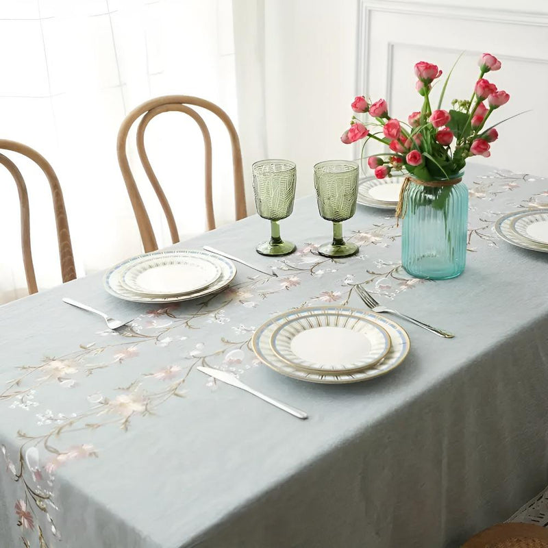 Blossom Weave Elegance Tablecloth