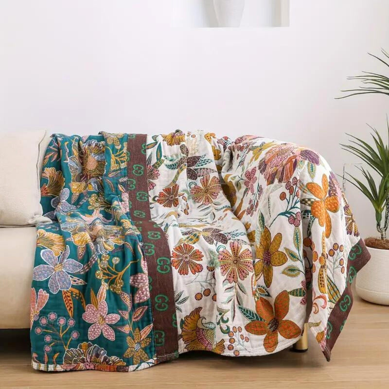 Charm Floral Blanket Throw