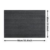 Chevron Ridges Non-Slip Door Mat