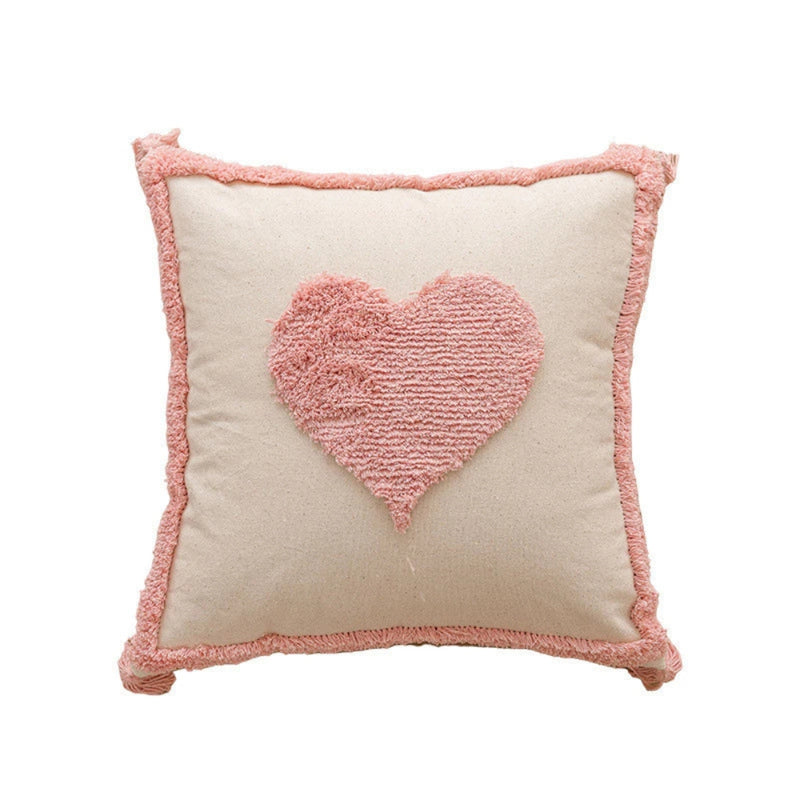 Tassel-Trimmed Boho Floral Cushions