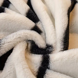 Wild Stripes Zebra Fleece Sofa Cover