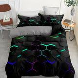 Prisma Hive | 3pcs Quilt Cover Set