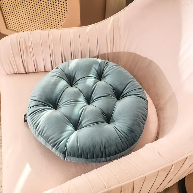 Velvet Tufted Round Cushions