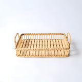 Rustic Weave Rattan Tray