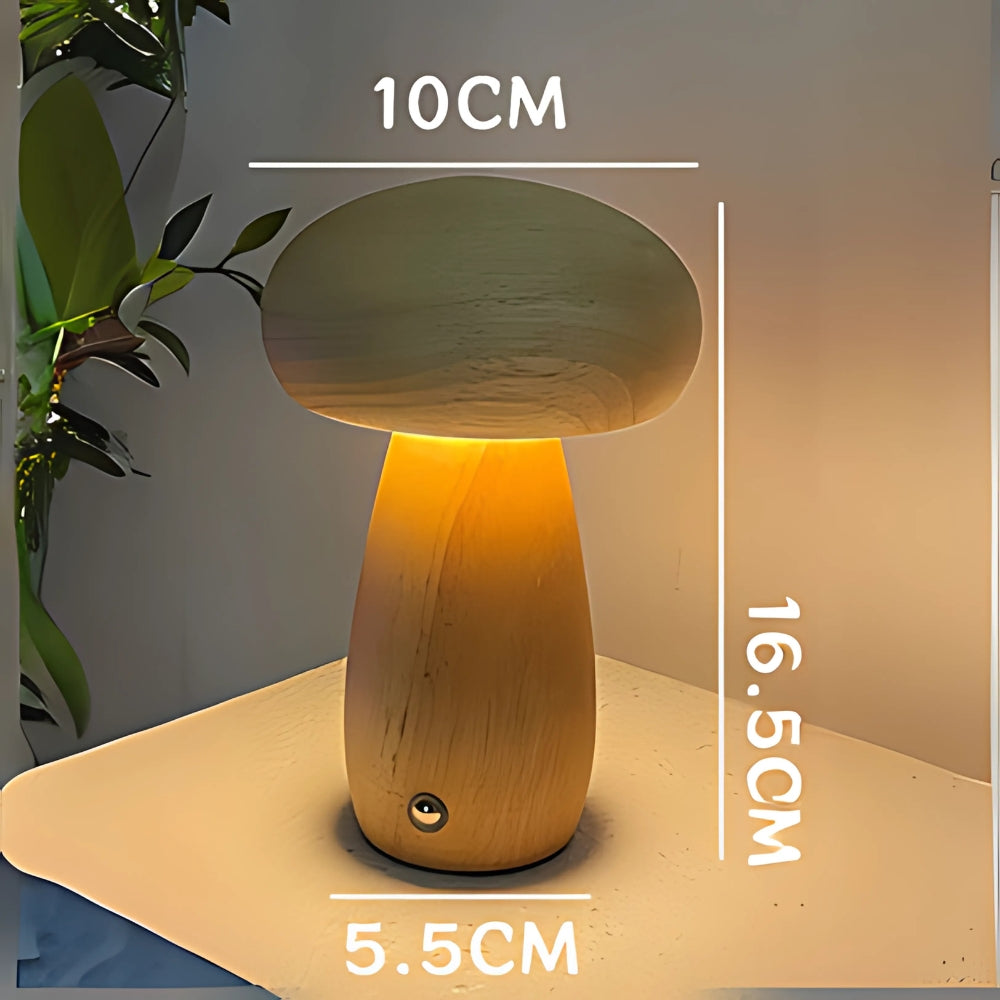 Wooden Mushroom Lamp – Casa & Beyond