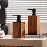 Walnut Aura Lotion & Soap Dispenser