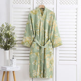 Floral Embrace Cotton Bathrobe