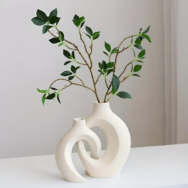 Unity Vase Duo | Modern Abstract Ceramic