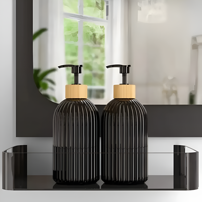 Minimalist Bamboo Pump Soap Dispenser