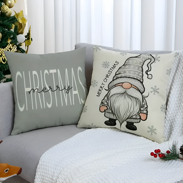 Christmas Gnome Cushion Cover | 4pcs Set