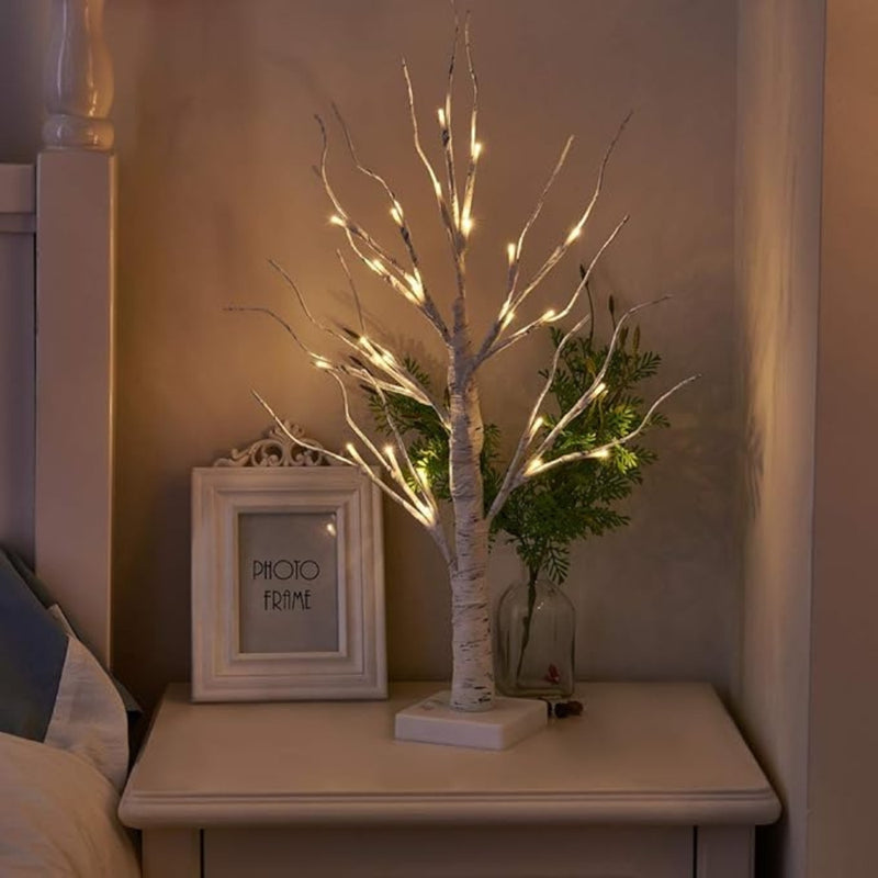 Enchanted Birch Lighted Tree Decor