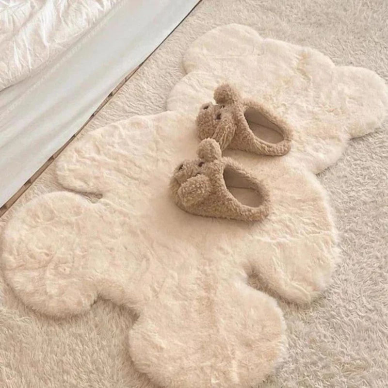 Fluffy Charm Teddy Bear Rug