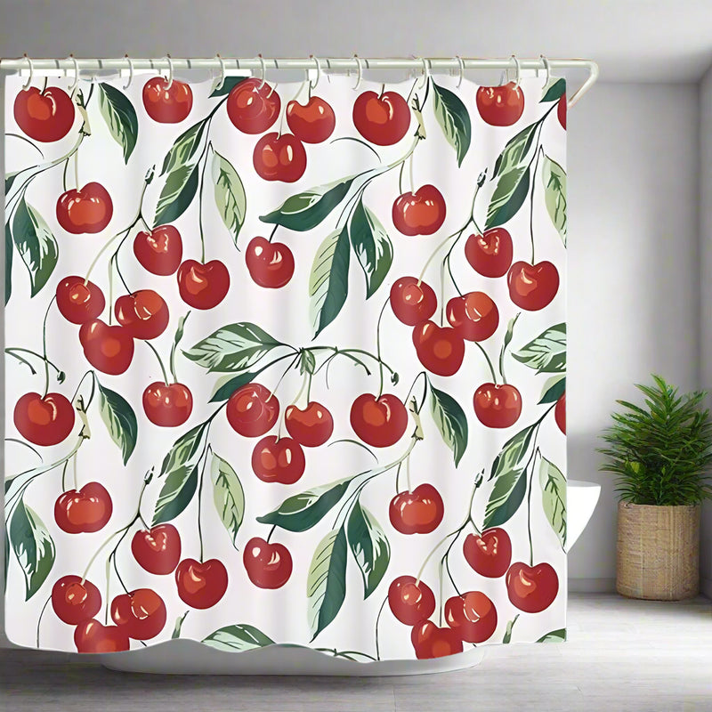 Sweet Cherry Delight Shower Curtain