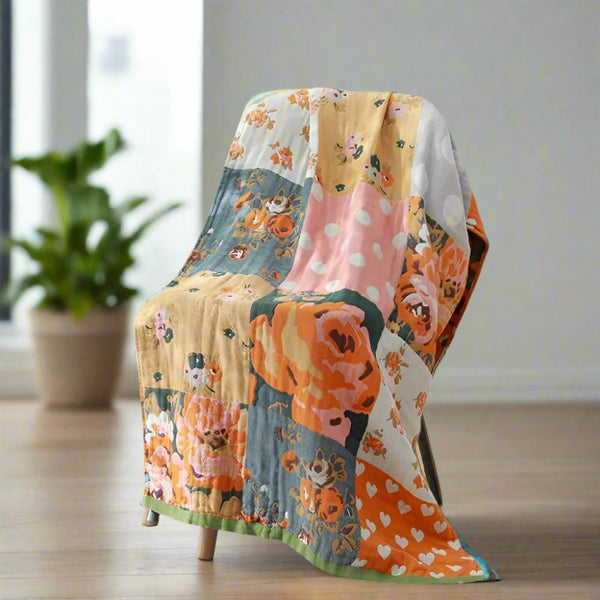 Rose Printed Bath Summer Towel