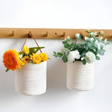 Woven Cotton Rope Hanging Basket