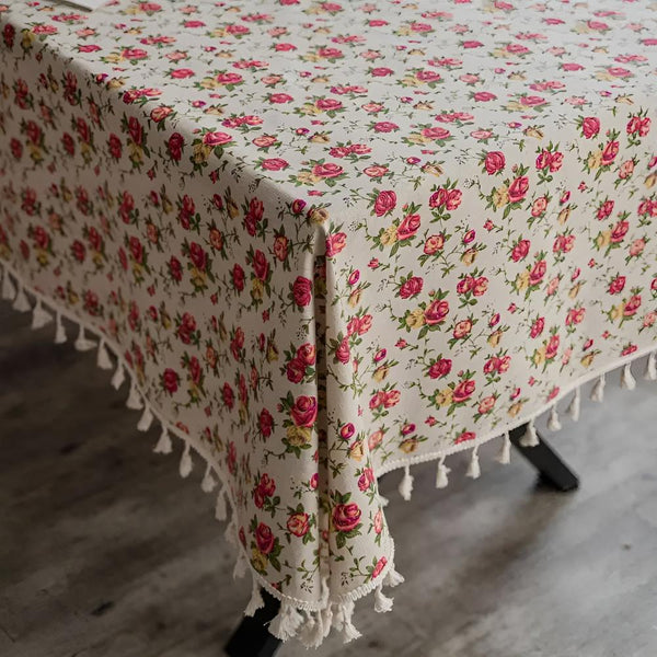 European Pastoral Small Floral Tablecloth