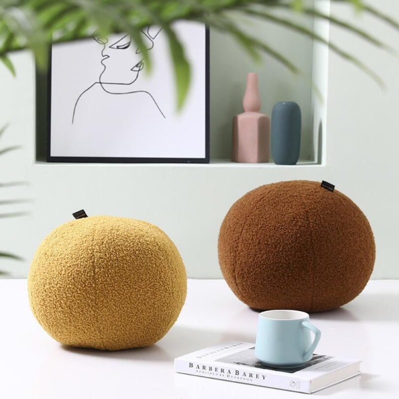 Plush Ball Shaped Sofa Cushion