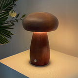 Wooden Mushroom Lamp