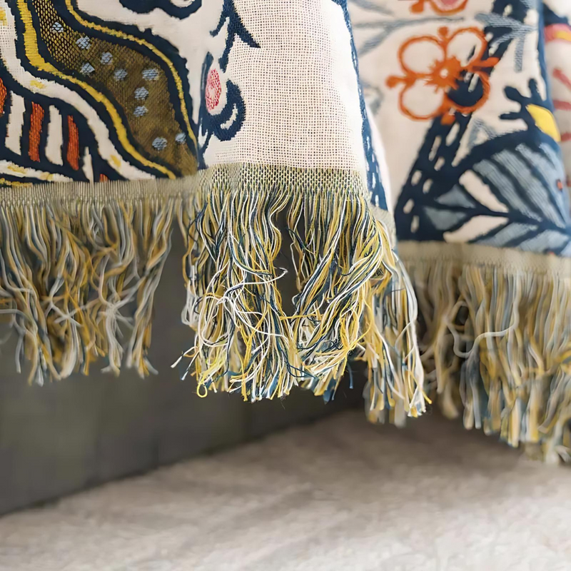 Rustic Artistic Flora Blanket