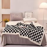 Chessboard Pattern Elegance Blanket