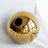 Opulent Golden Ball Vase Collection