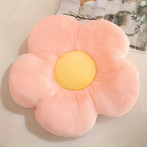 Plush Flower Seating Cushion