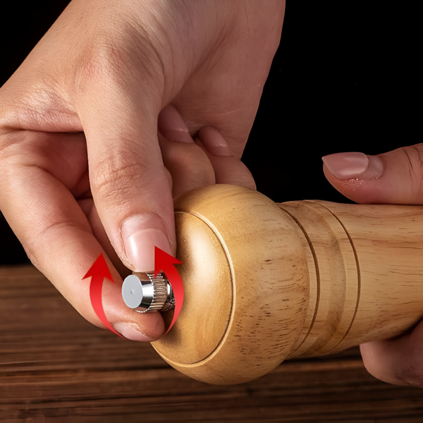 Rustic Oak Seasoning Grinder