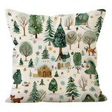 Winter Christmas Cushion Cover