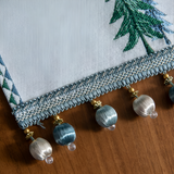 Festive Pine Tree Tassel Runner