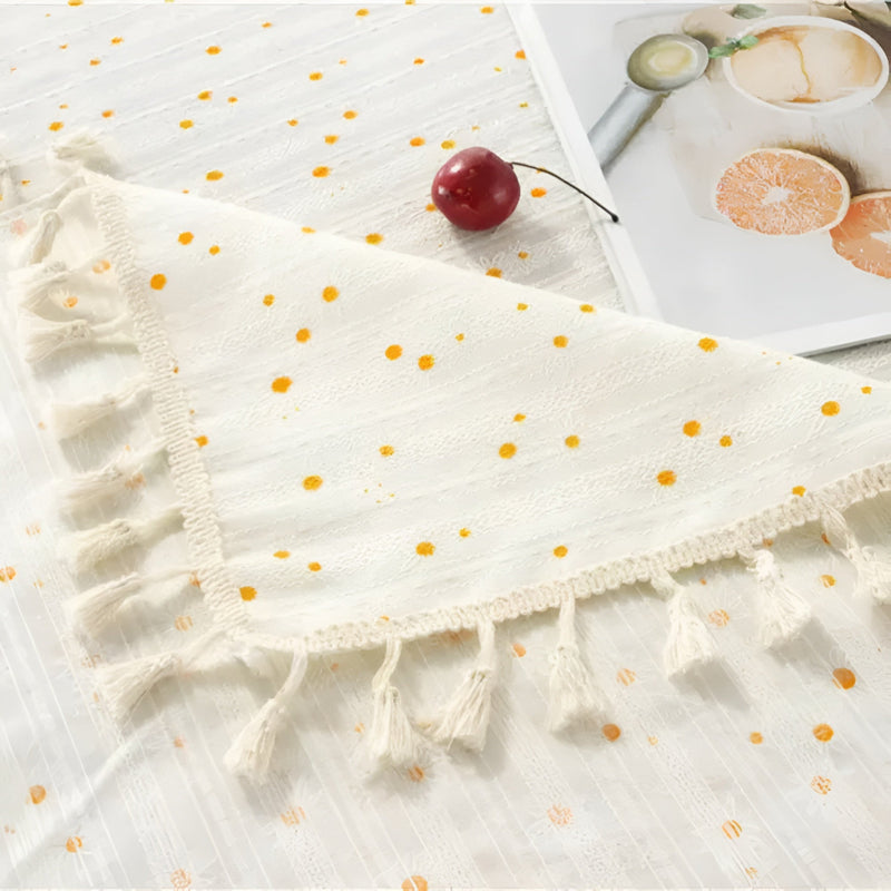 Meadow Bloom Tassel Table Cloth