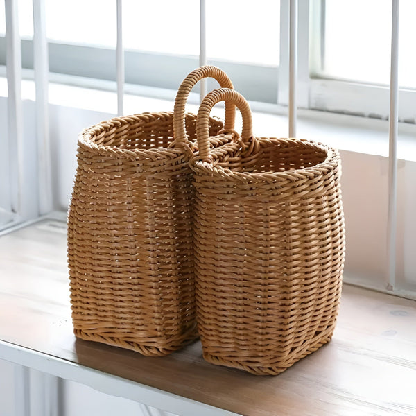 Willow Rattan Woven Storage Basket